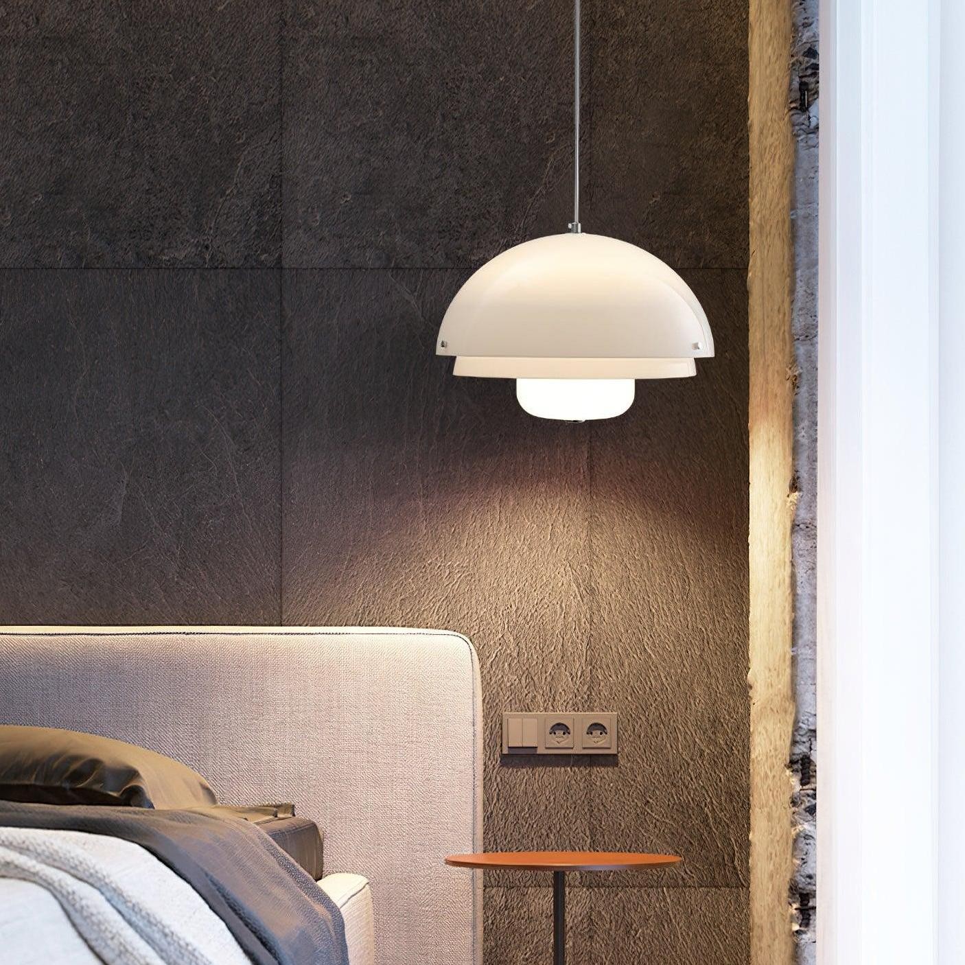Moderne Melk Witte Multilagen Sferische Hanglamp HL309