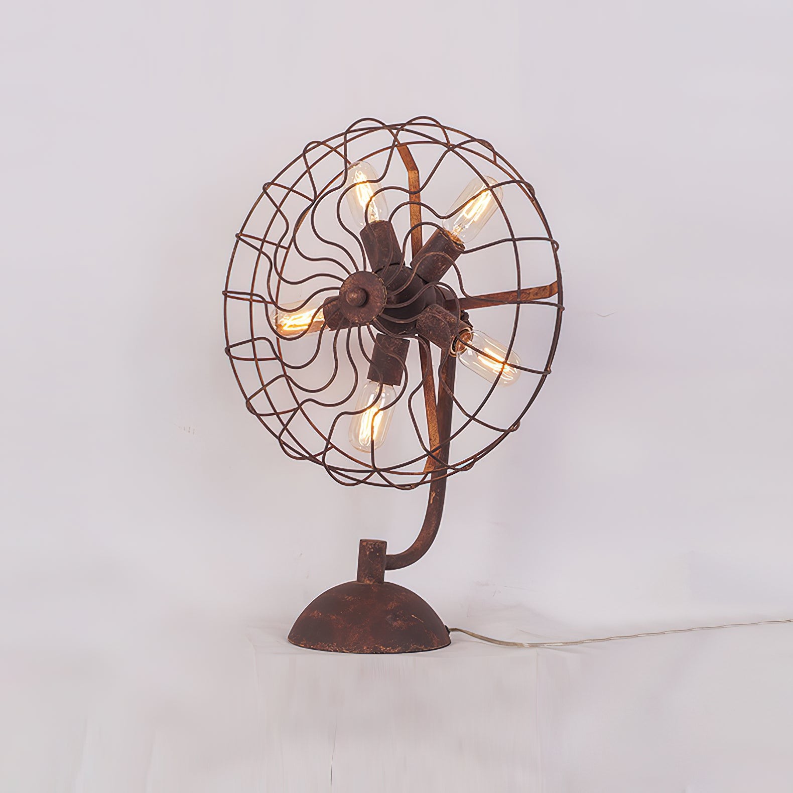 Tafellamp in ouderwetse stijl met ventilator HL3017