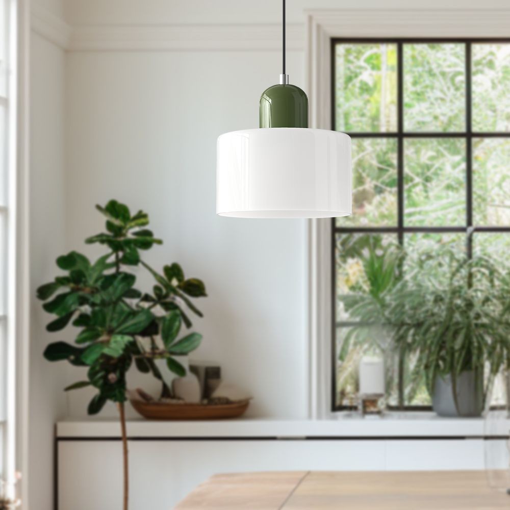 Kalo Cilinder Hanglamp - Glazen Lamp in Scandinavische Stijl voor Eet en Slaapkamer HL107