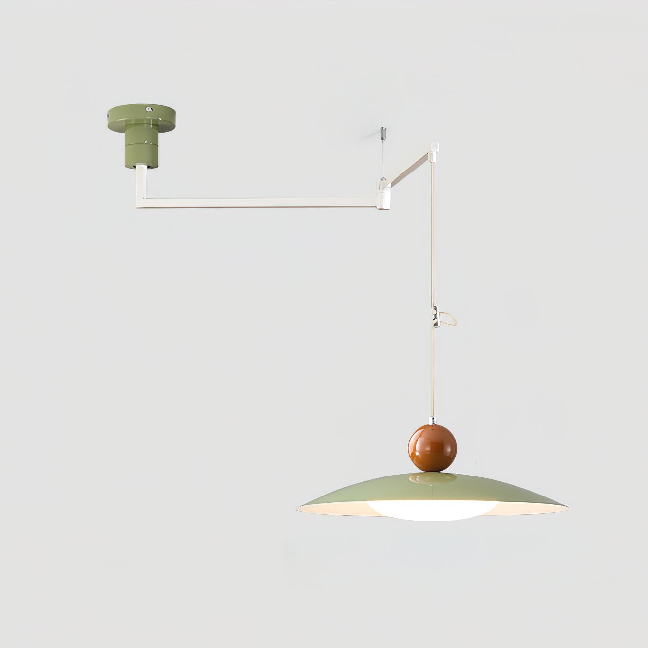 Nordic Flying Saucer Swing Arm Beweegbare Hanglamp HL789