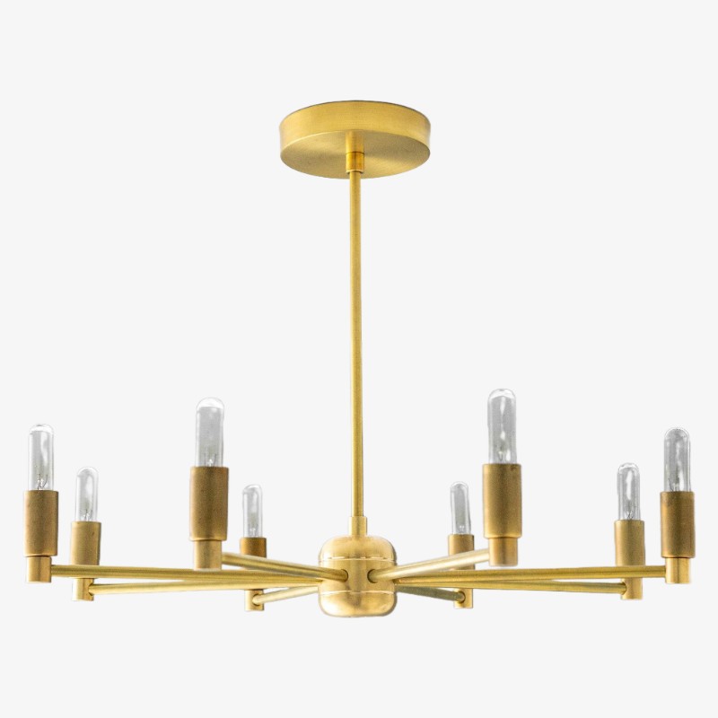 Mobilux Line moderne kroonluchter - 8-armige Mid Century hanglamp HL1700