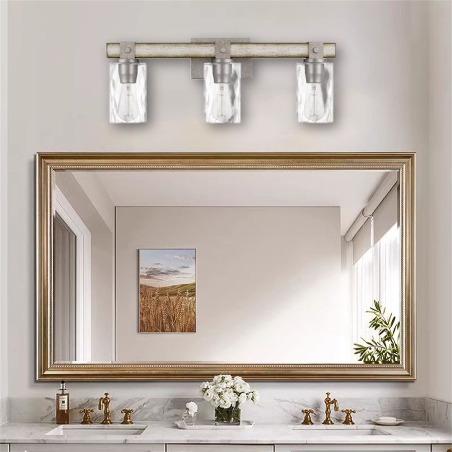 Antieke Cilindrische Glazen Industriële Wandlamp HL251
