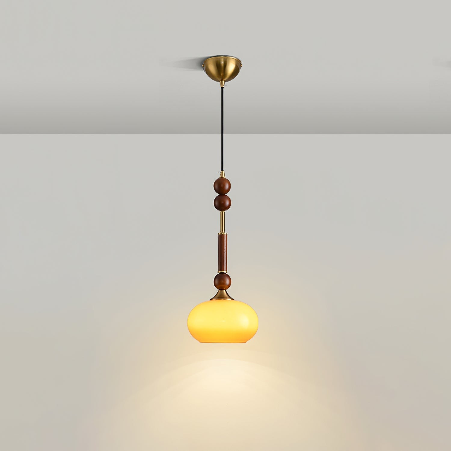 Retro massief houten serie hanglamp HL770