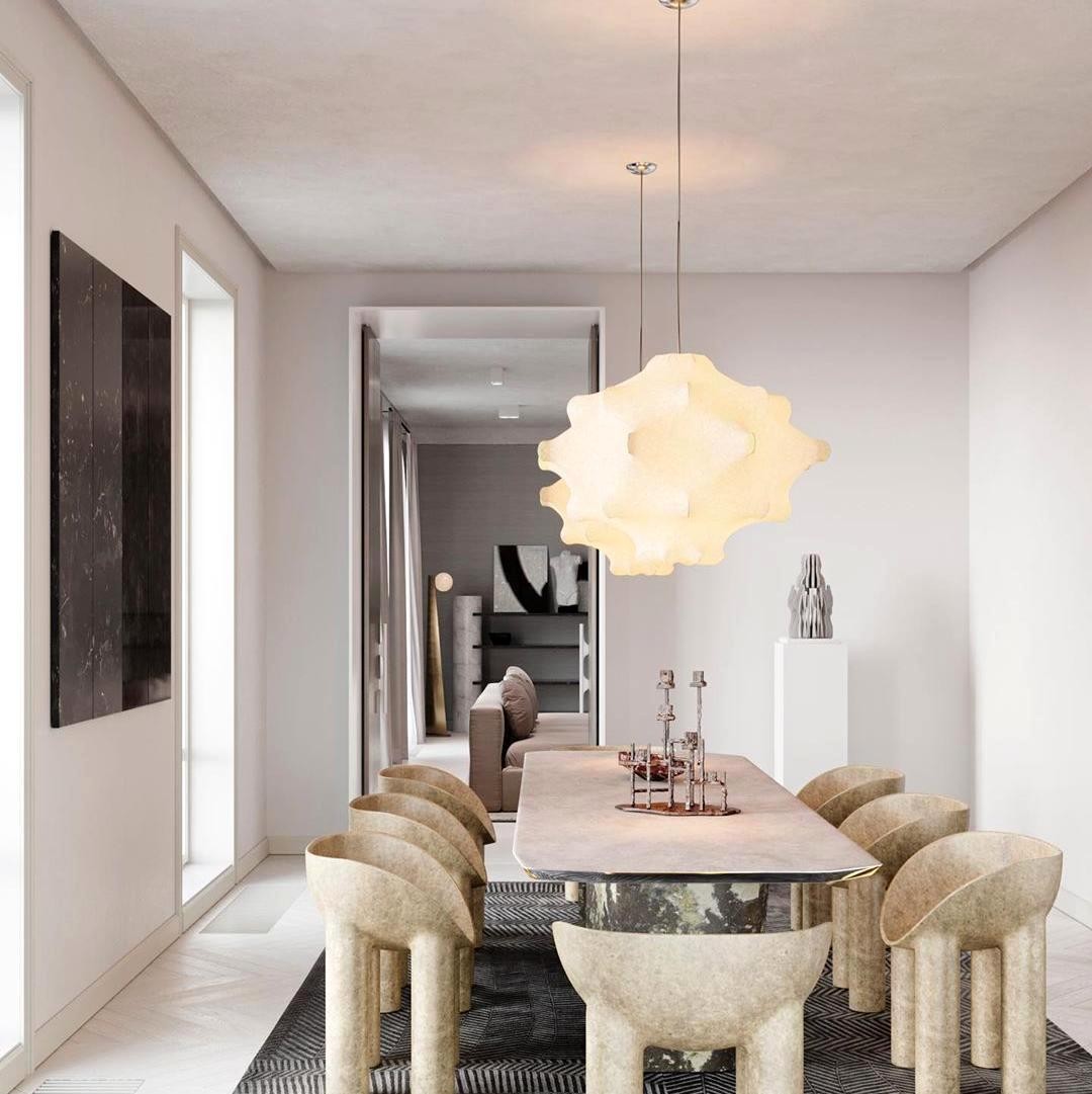 Witte Cocoon Hars Taraxacum Hanglamp