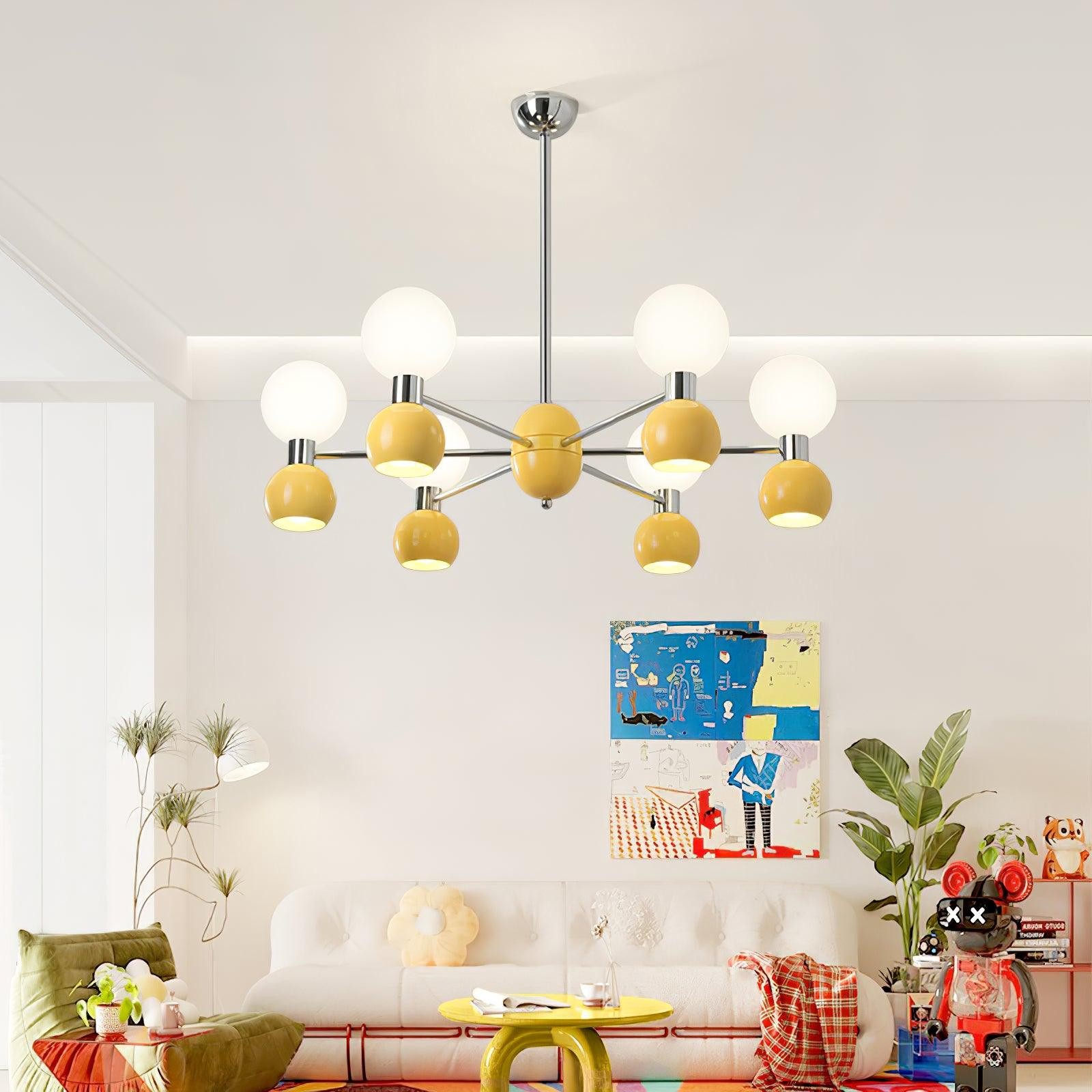 Moderne minimalistische metalen kroonluchter met meerdere koppen HL855