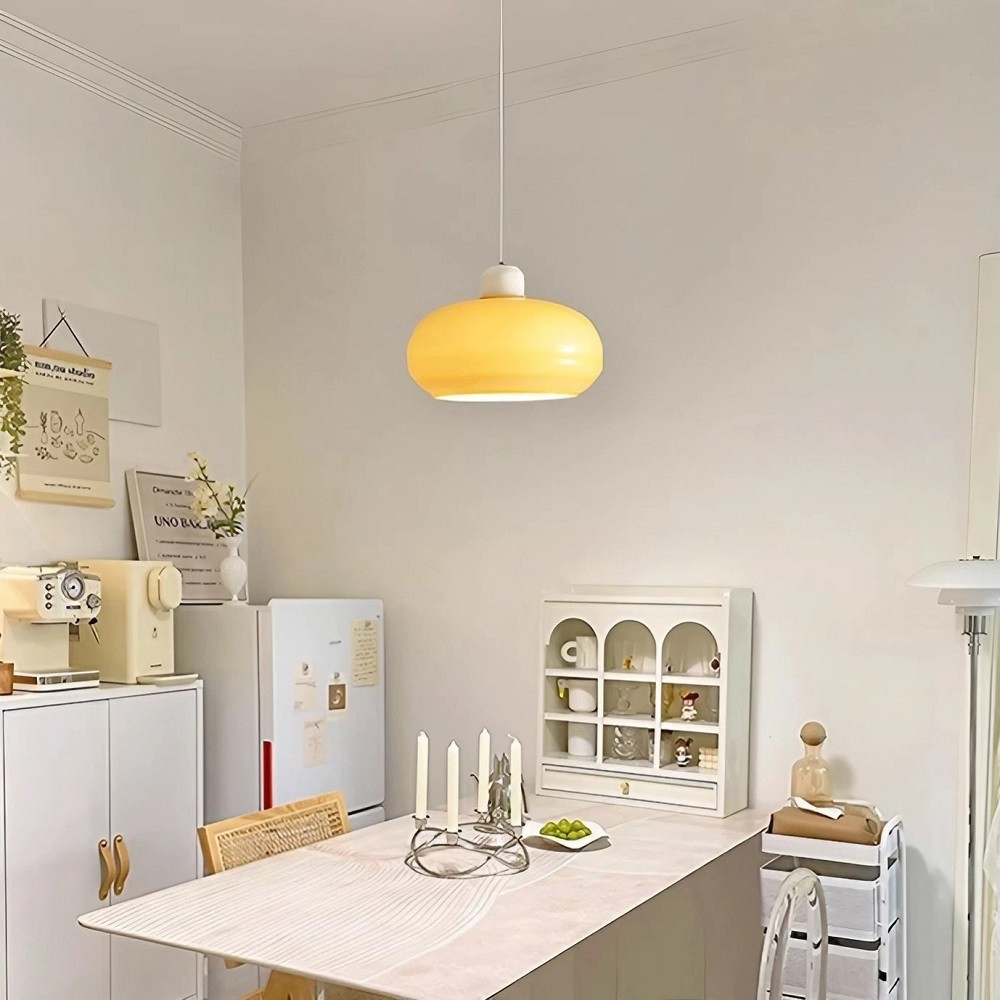 Minimalistische Scandinavische glazen hanglamp HL142