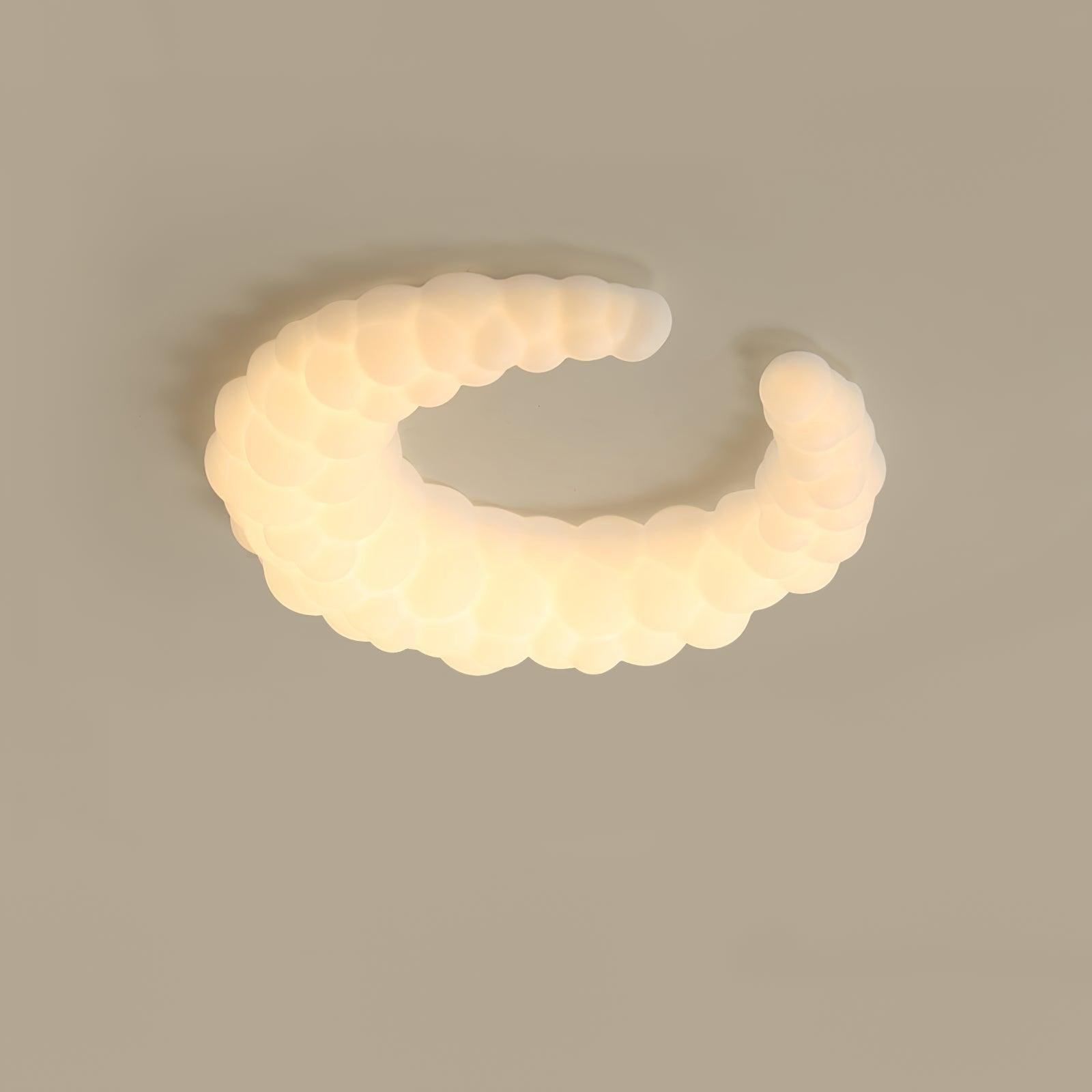 Crèmekleurige maanplafondlamp HL364