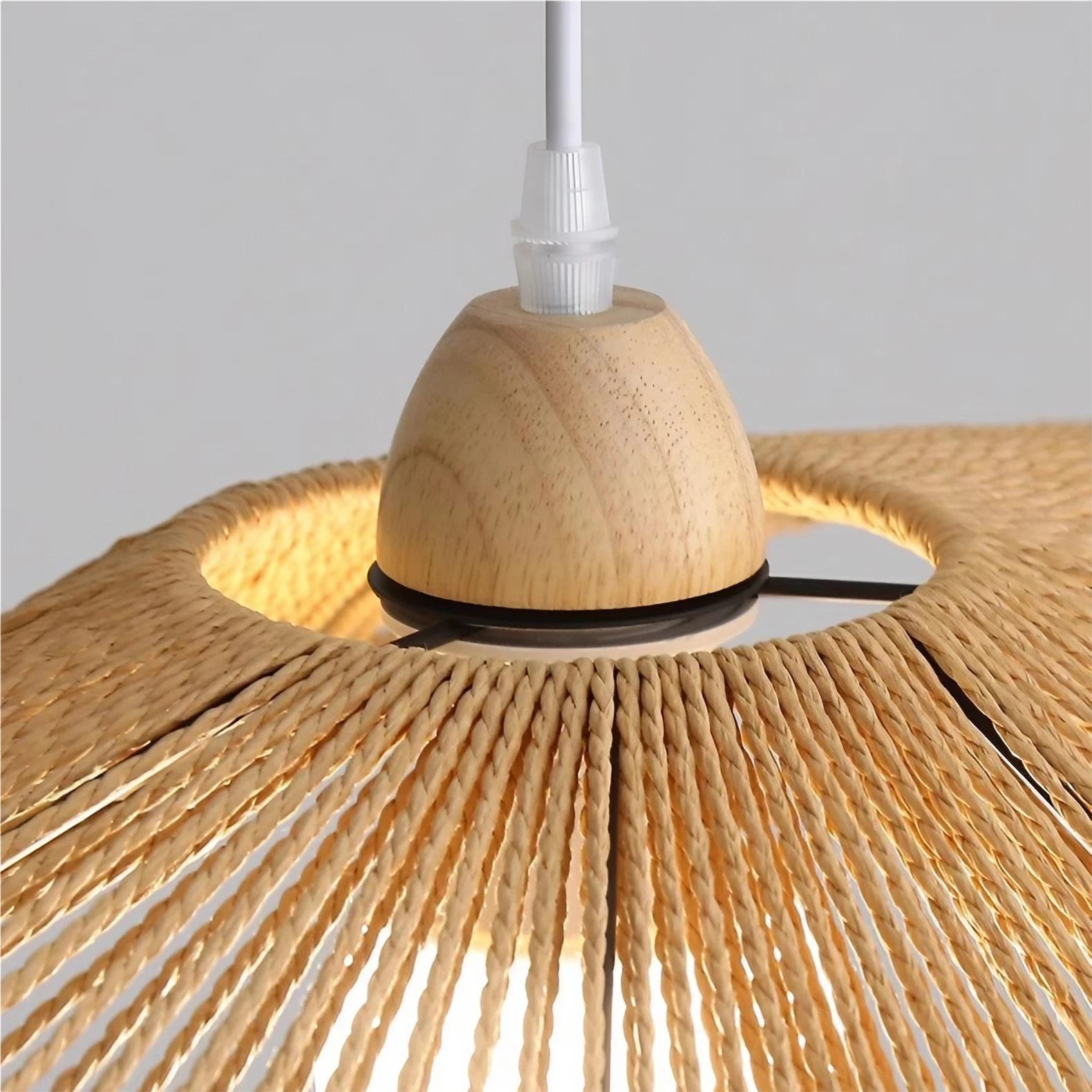 Rustieke Zen Strohoed Rotan Hanglamp HL207