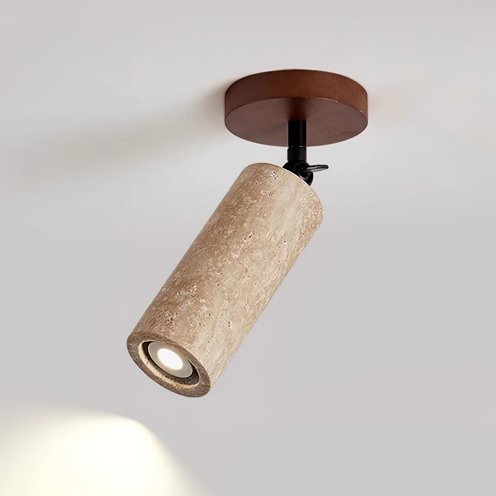 Wabi-Sabi Travertine Verstelbare Wandlamp HL851