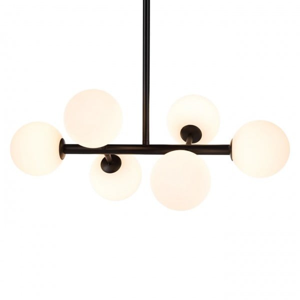 Moderne hanglamp met glazen bollen van metaal HL01