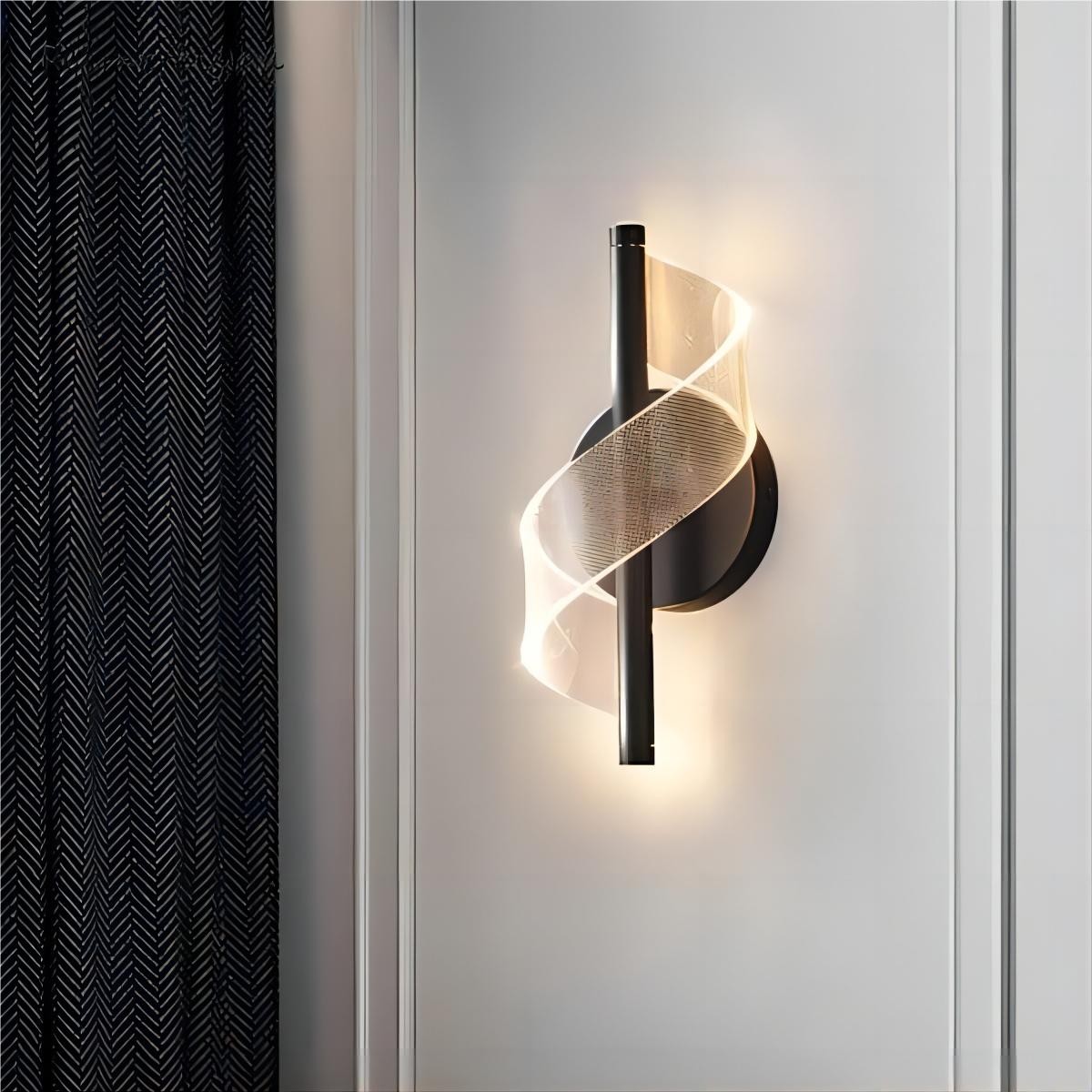 Gedraaide Acryl Stream Design wandlamp HL118