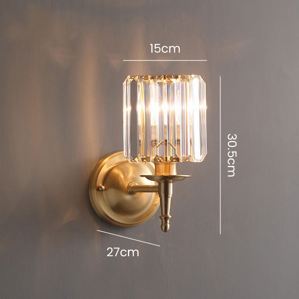 Vintage luxe kristallen wandlamp HL1405