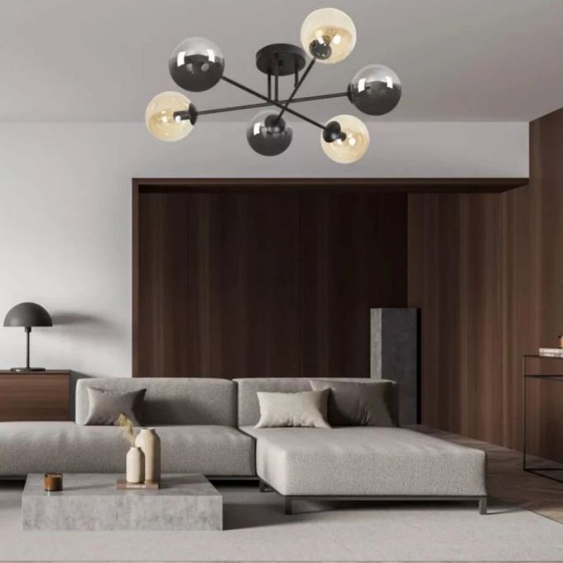 Brendi 6B Glazen Bol Plafondlamp