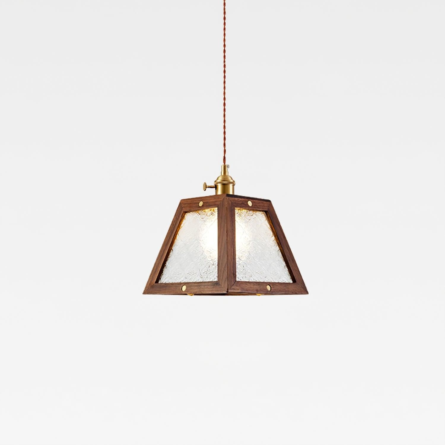Retro patroon glazen hanglamp HL405