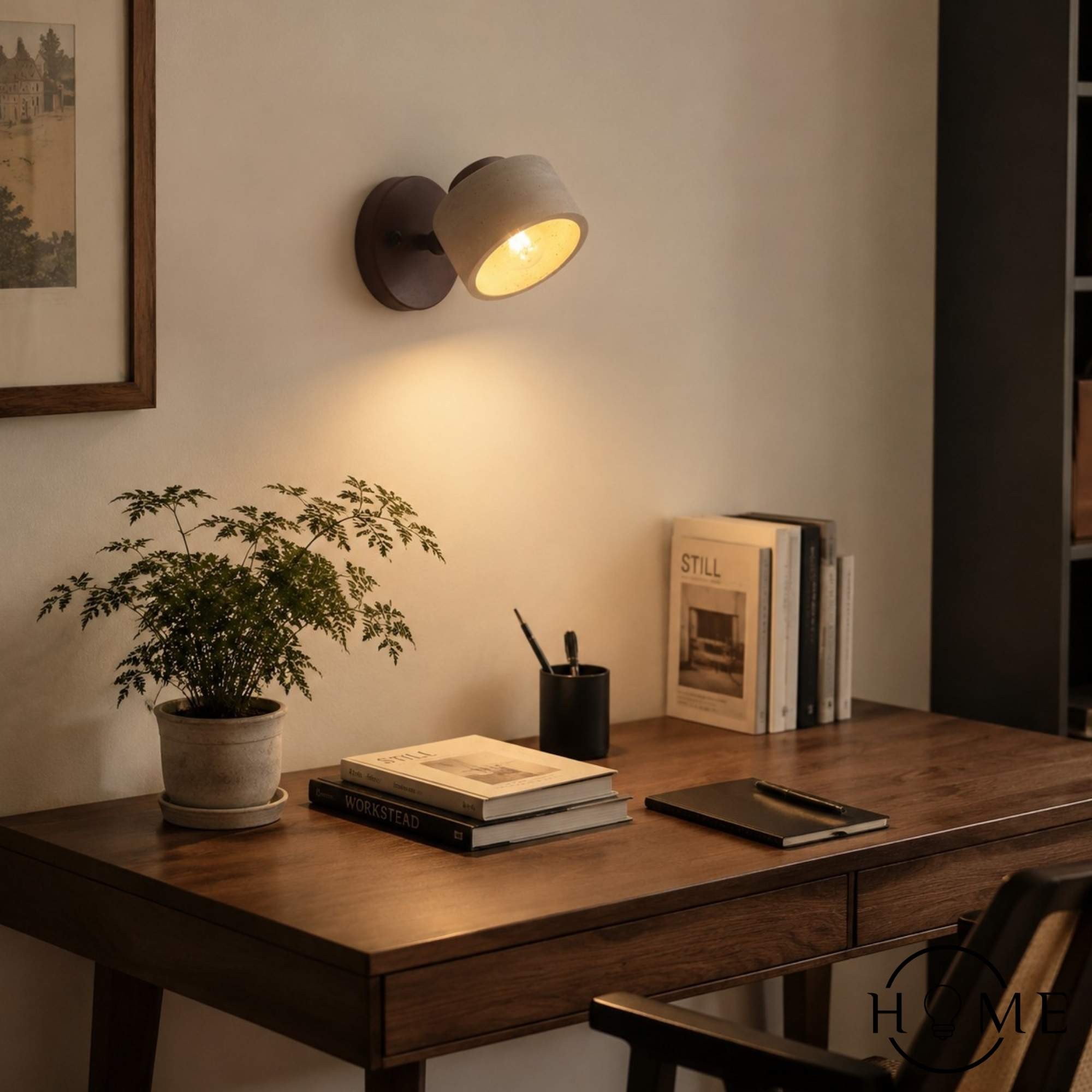 Studie Lezen Minimalistische Travertijn Stenen Wandlamp HL1269