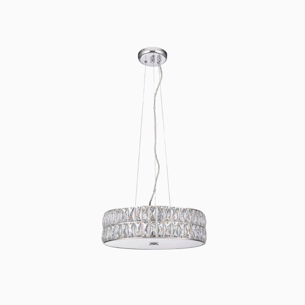 Geometrische kristallen hanglamp in Glomara-stijl - Glamoureus middelpunt voor de eetkamer HL2163