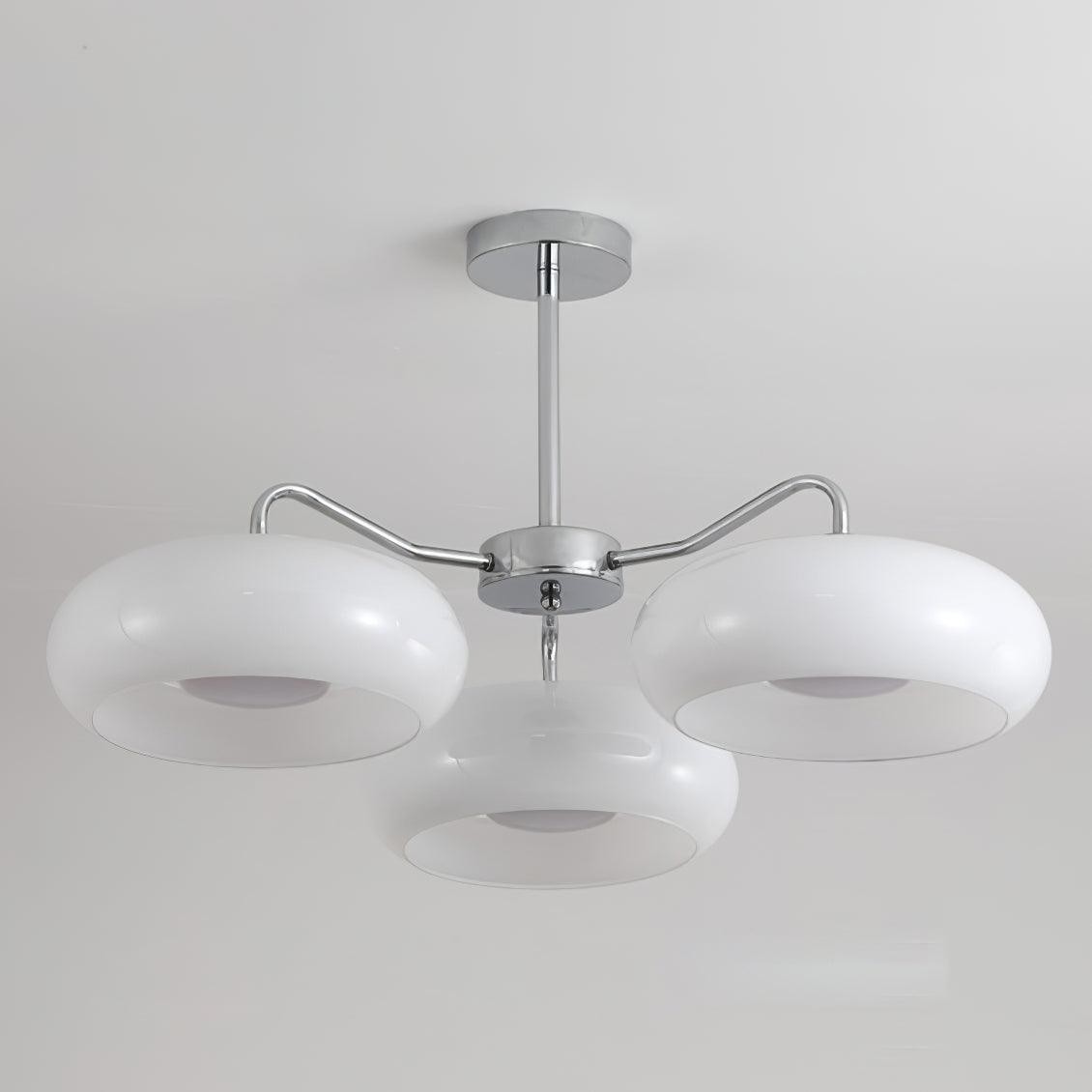 Moderne 3-lichts chromen plafondlamp HL896