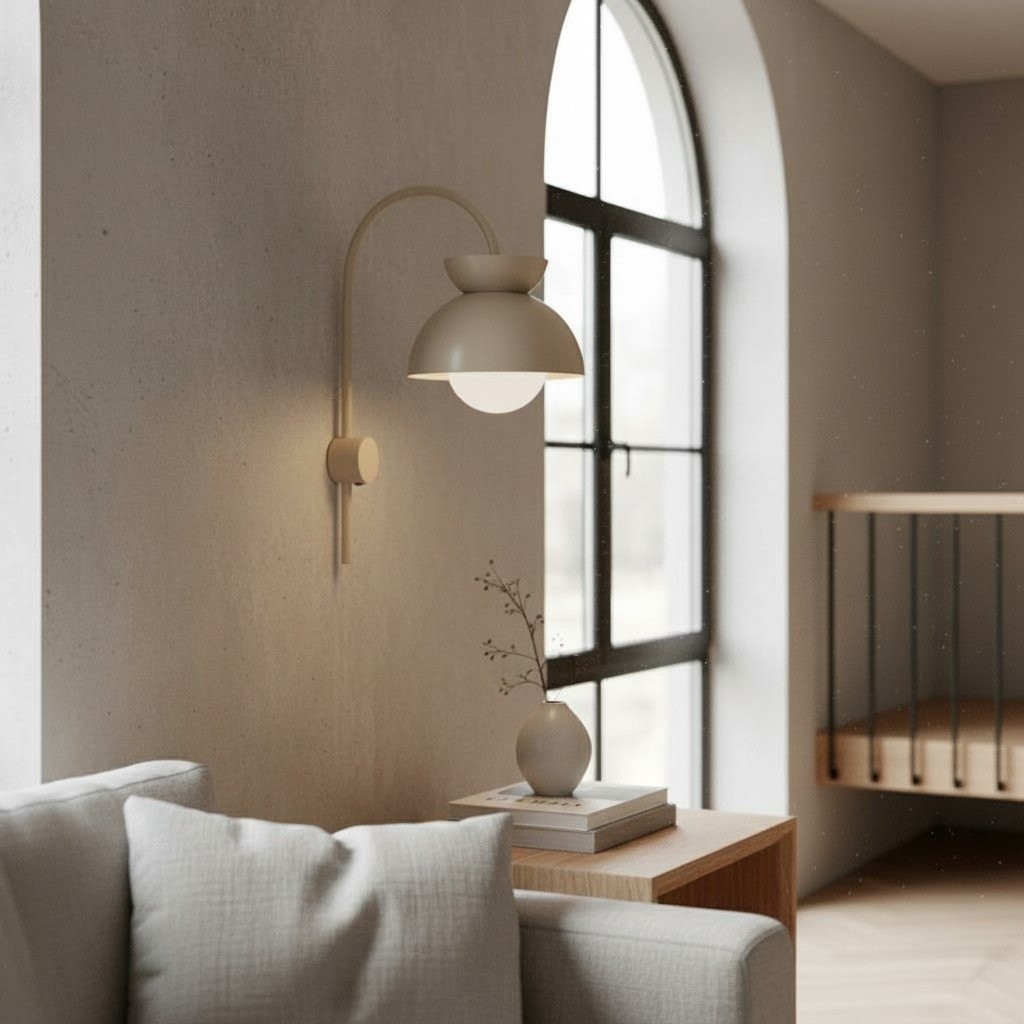 Aurelia wandlamp met gelaagd koepelontwerp in modern metaal voor slaapkamer of hal HL1976