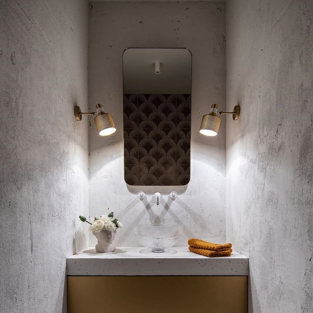 Nordic Brass verstelbare Riddle wandlamp HL1272