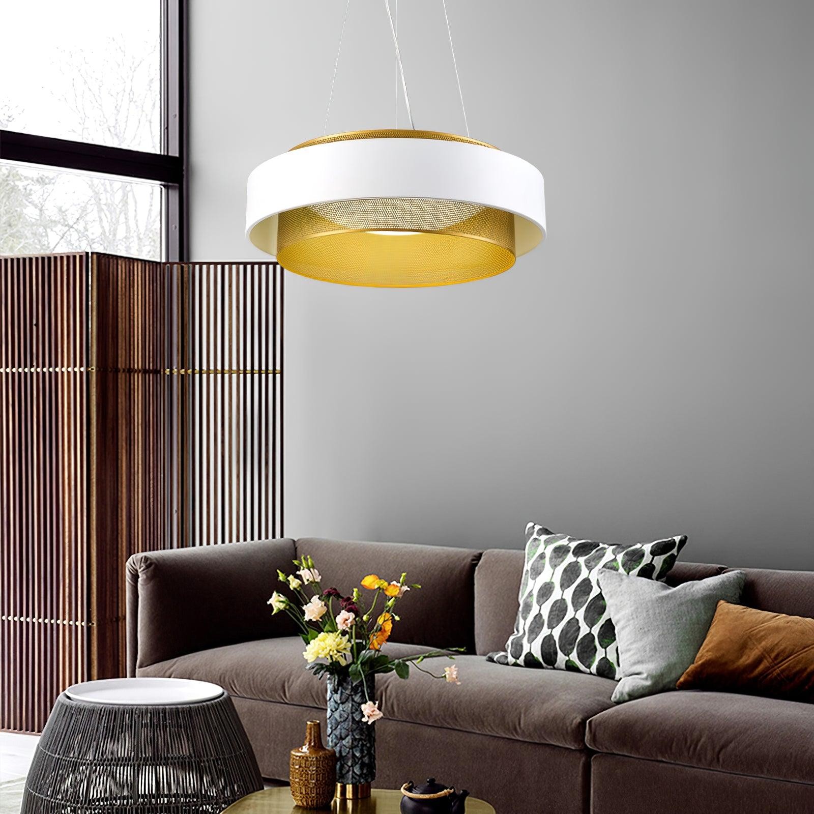 Moderne metalen cirkelvormige hanglamp HL670