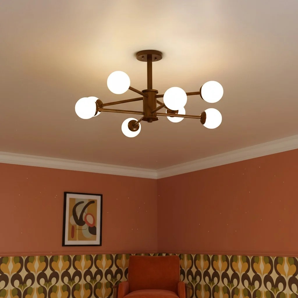 Orrise Molecular Design Plafondlamp - Artistieke Kroonluchter met Takkendesign voor Thuis HL2322