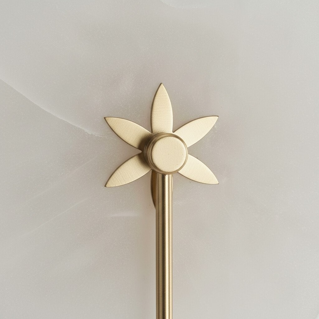 Albi Albasten Wandlamp - Uitgesneden bloemmotieven, geschikt voor woonkamers of slaapkamers HL1907