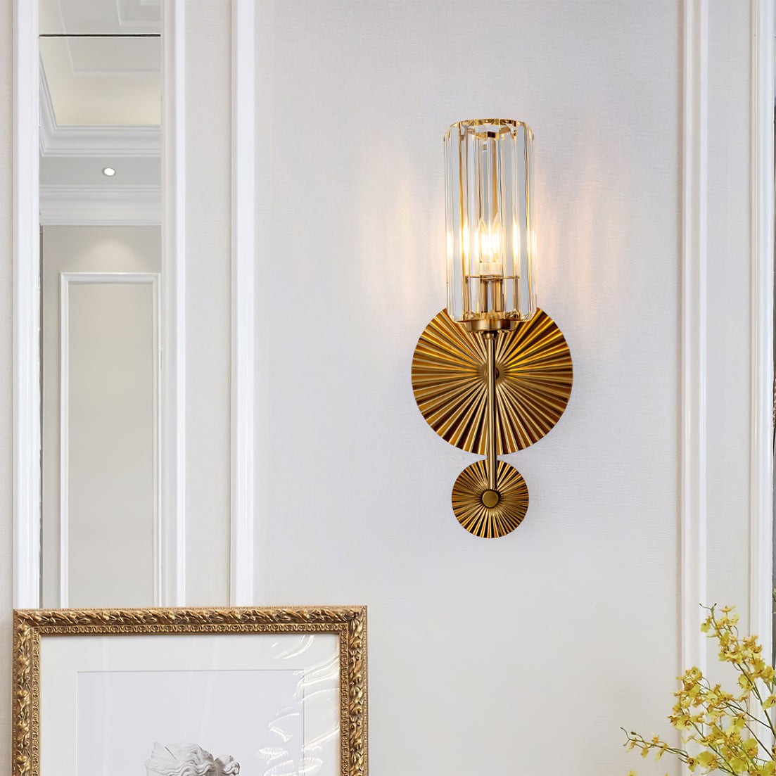 Nordic Light Luxe Kristallen Wandlamp HL505