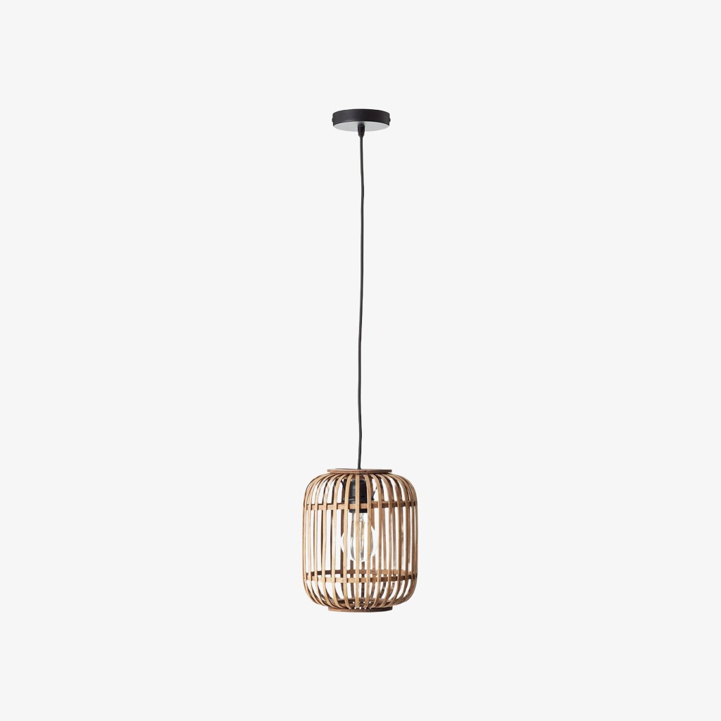 Yumeko Verstelbare Bamboe Hanglamp - Natuurlijke Kooi Plafondlamp Perfect voor Woon- en Eetkamer HL2197