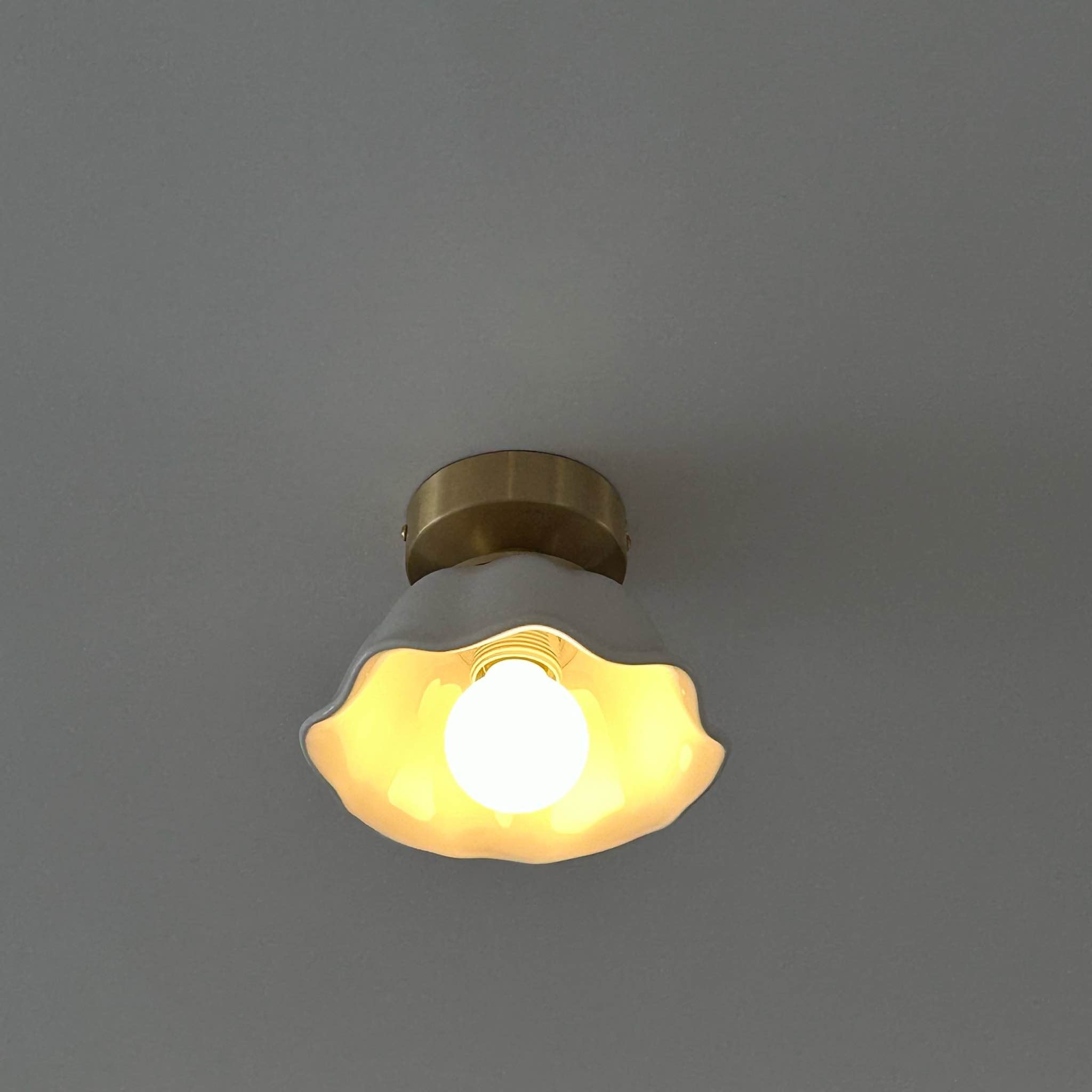 Blossom Glow Mid-Century keramische plafondlamp HL3505