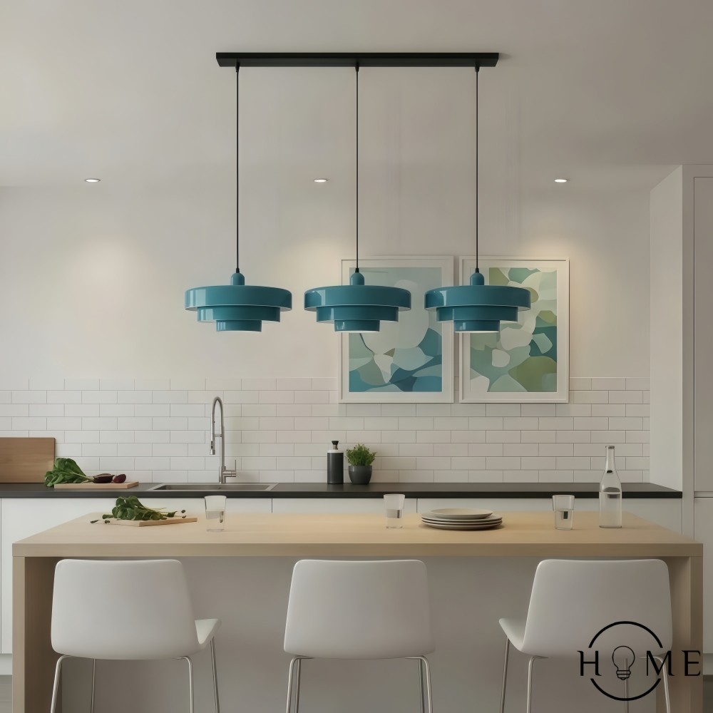 Macaron Disc Hanglamp - Scandinavische Meerlaagse Hanglamp van Metaal voor de Keuken HL179