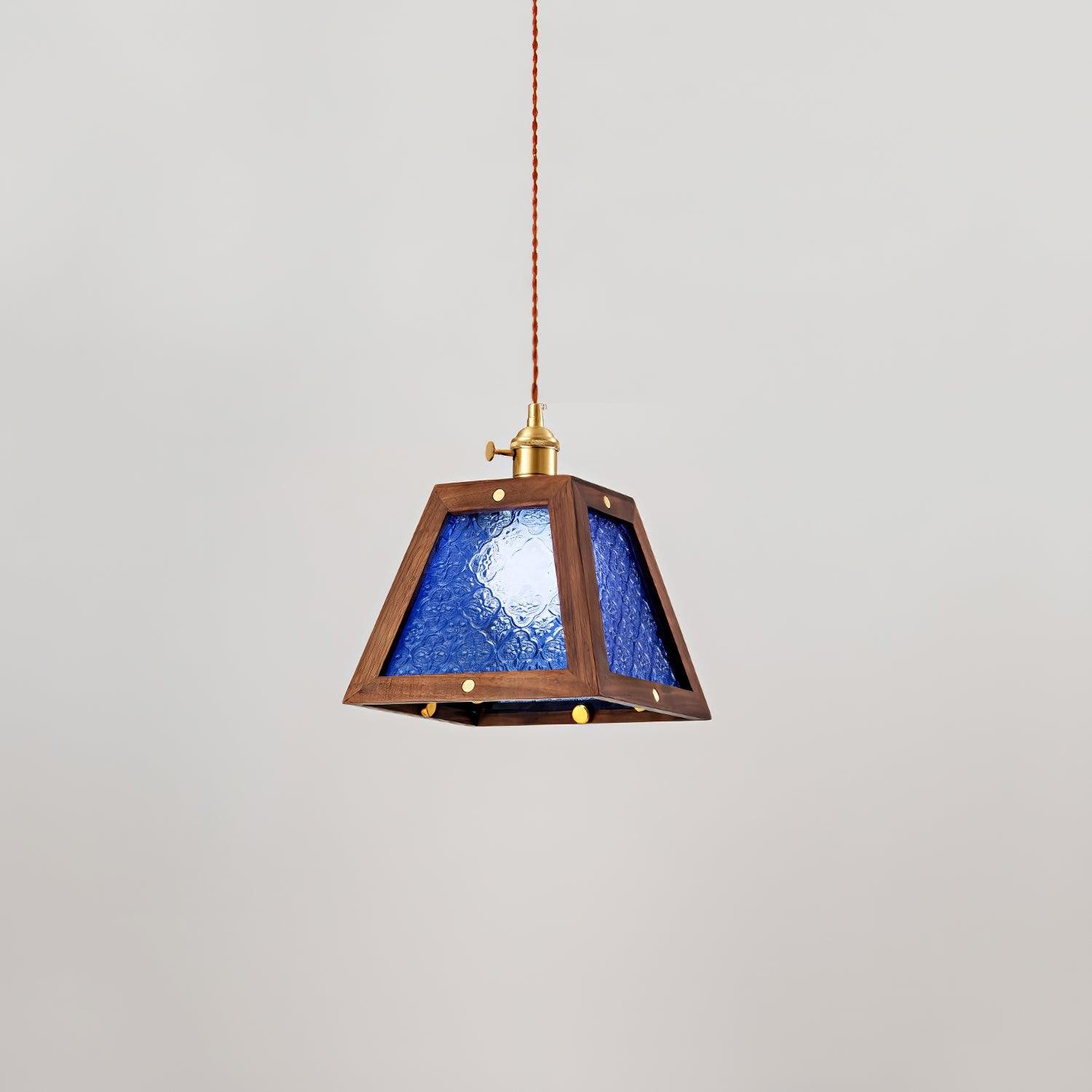 Retro patroon glazen hanglamp HL405