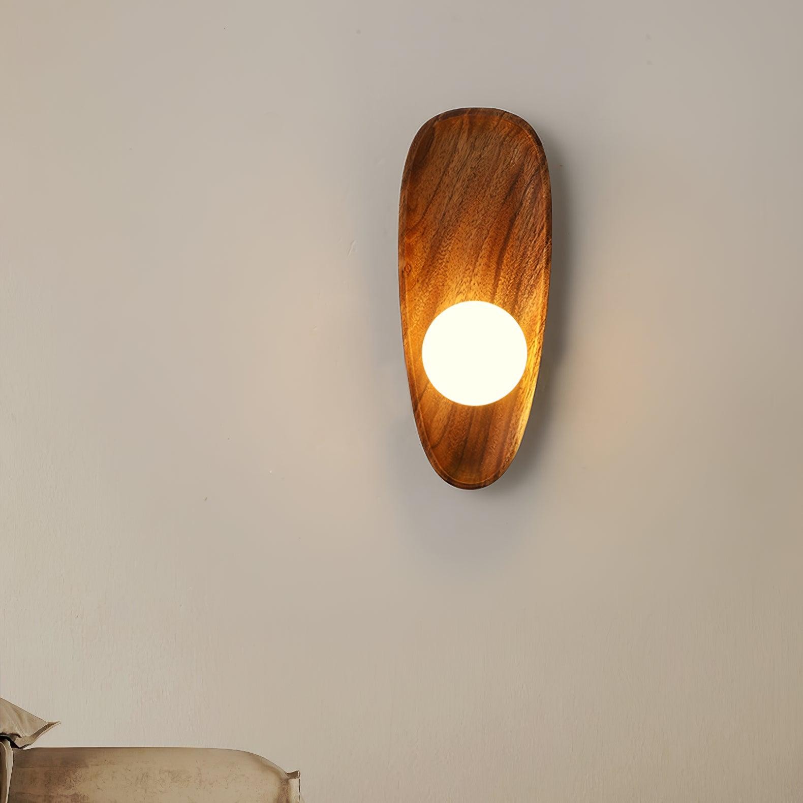 Moderne Minimalistische Curve Houten Wandlamp HL303