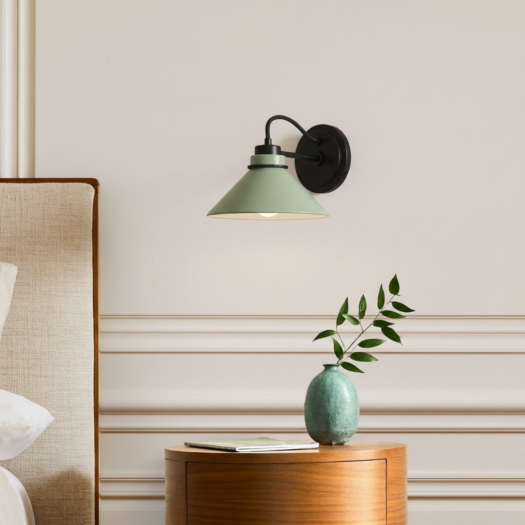 Aurenza Sconce – Landelijke wandlamp met metalen accenten voor gezellige ruimtes HL1648