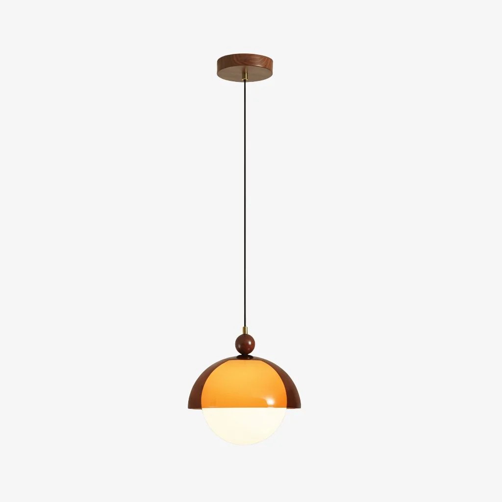 Afterglow Vintage Hanglamp - Retro hanglamp met handgeblazen glazen kap en verstelbaar snoer voor de eetkamer HL2342