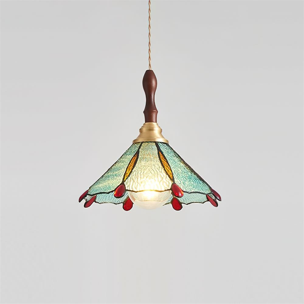 Vintage Tiffany Stanied glazen hanglamp HL783