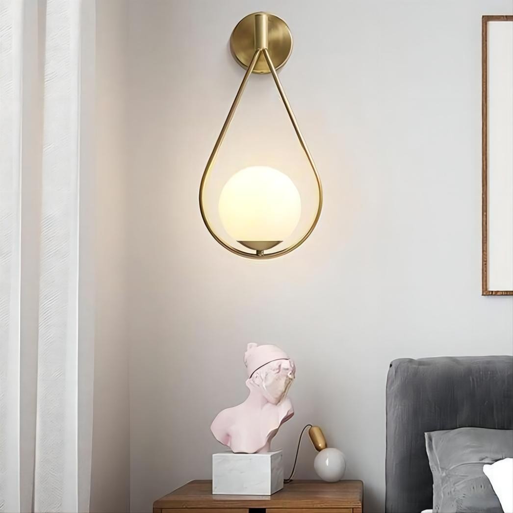 Messing ijdelheid Wandlamp