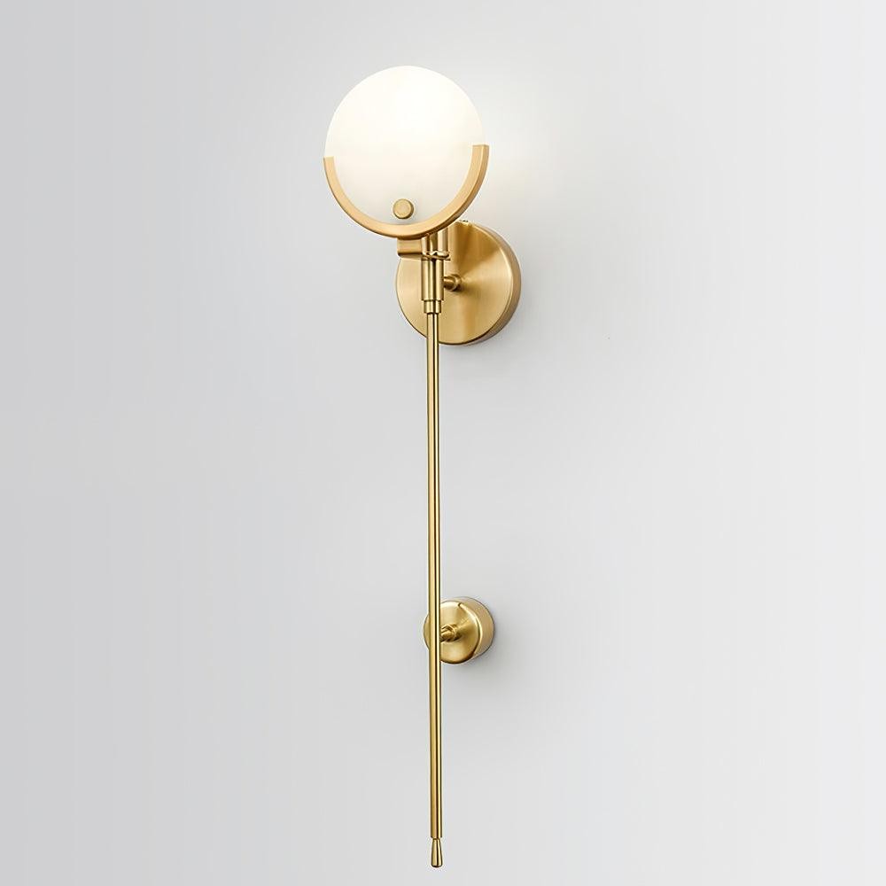 Ava messing alabaster wandlamp HL2941