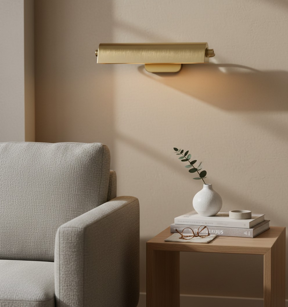Modo Schilderijlamp met verstelbare zwenkarm, klassieke kunstgalerielamp voor wanddecoratie HL2370