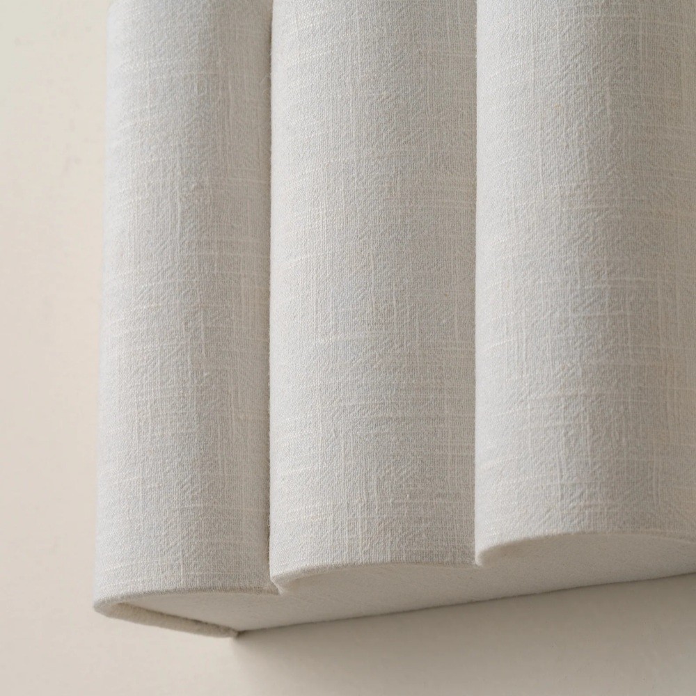 Linbron linnen wandlamp met natuurlijke stoffen kap, moderne wandlamp voor de slaapkamer HL2283