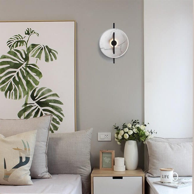 Nordic ronde wandlamp van hars HL1233