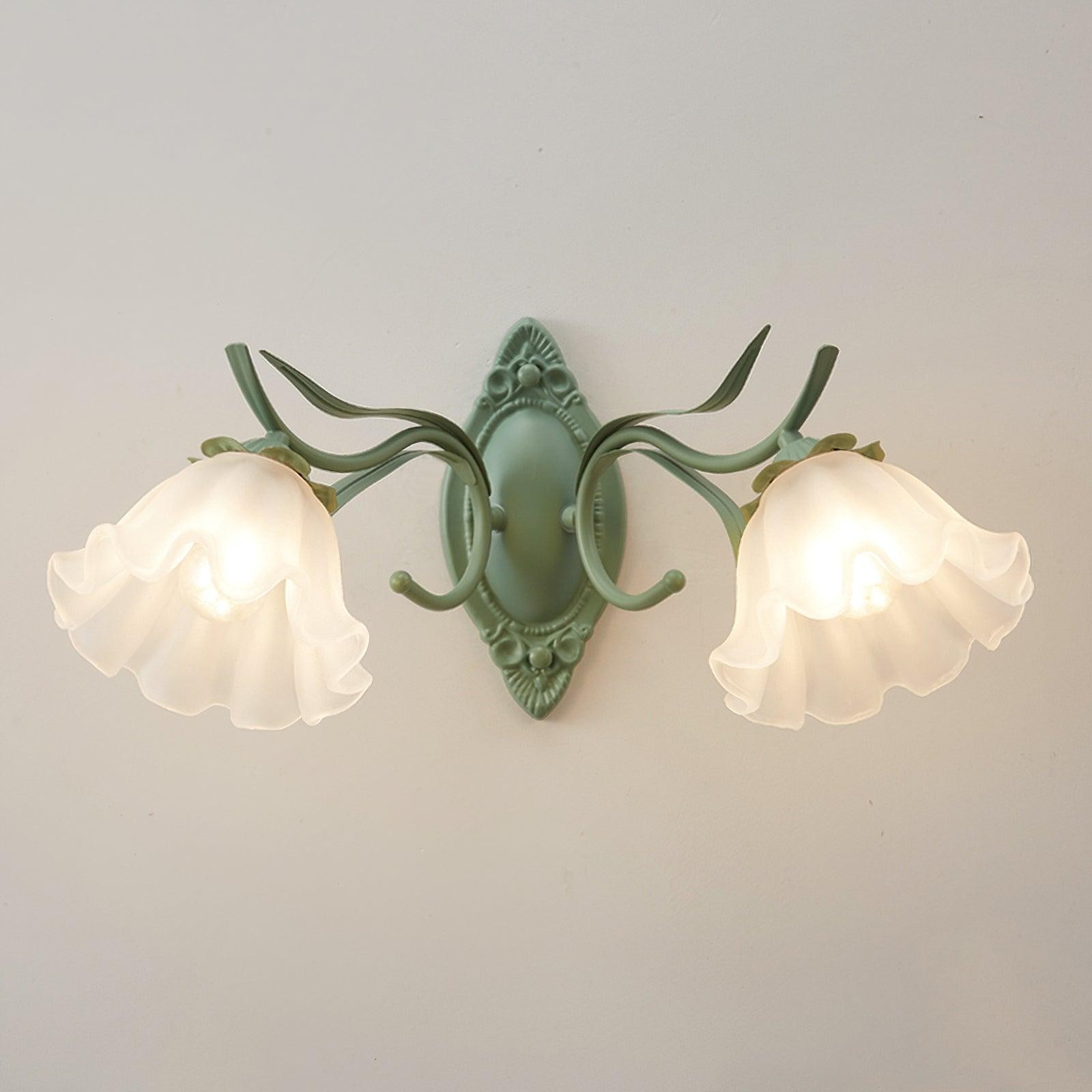 Nordic Retro Leliebloem Glazen Wandlamp HL304