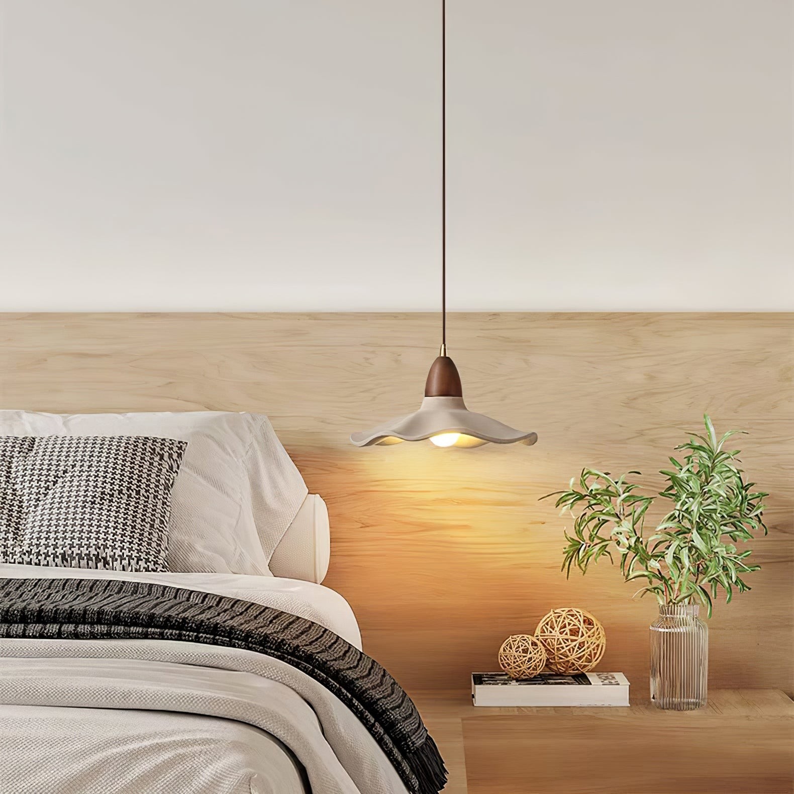 Japanse Wabi-Sabi Stijl Cement Wave Hanglamp HL502