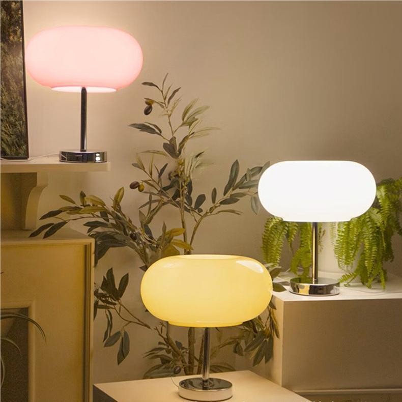 Moderne Bauhaus Macaron Glazen Tafellamp HL115