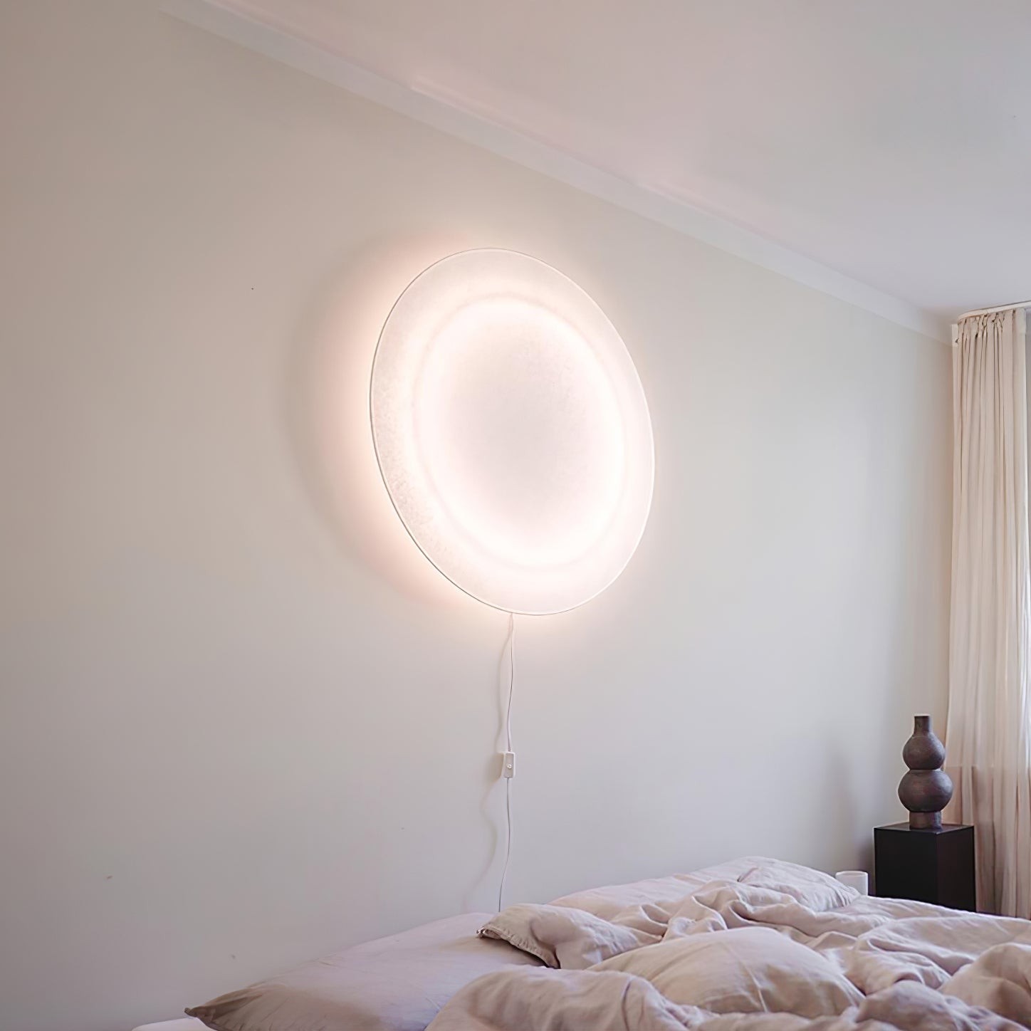 Moderne eenvoudige plug-in ronde wandlamp HL949