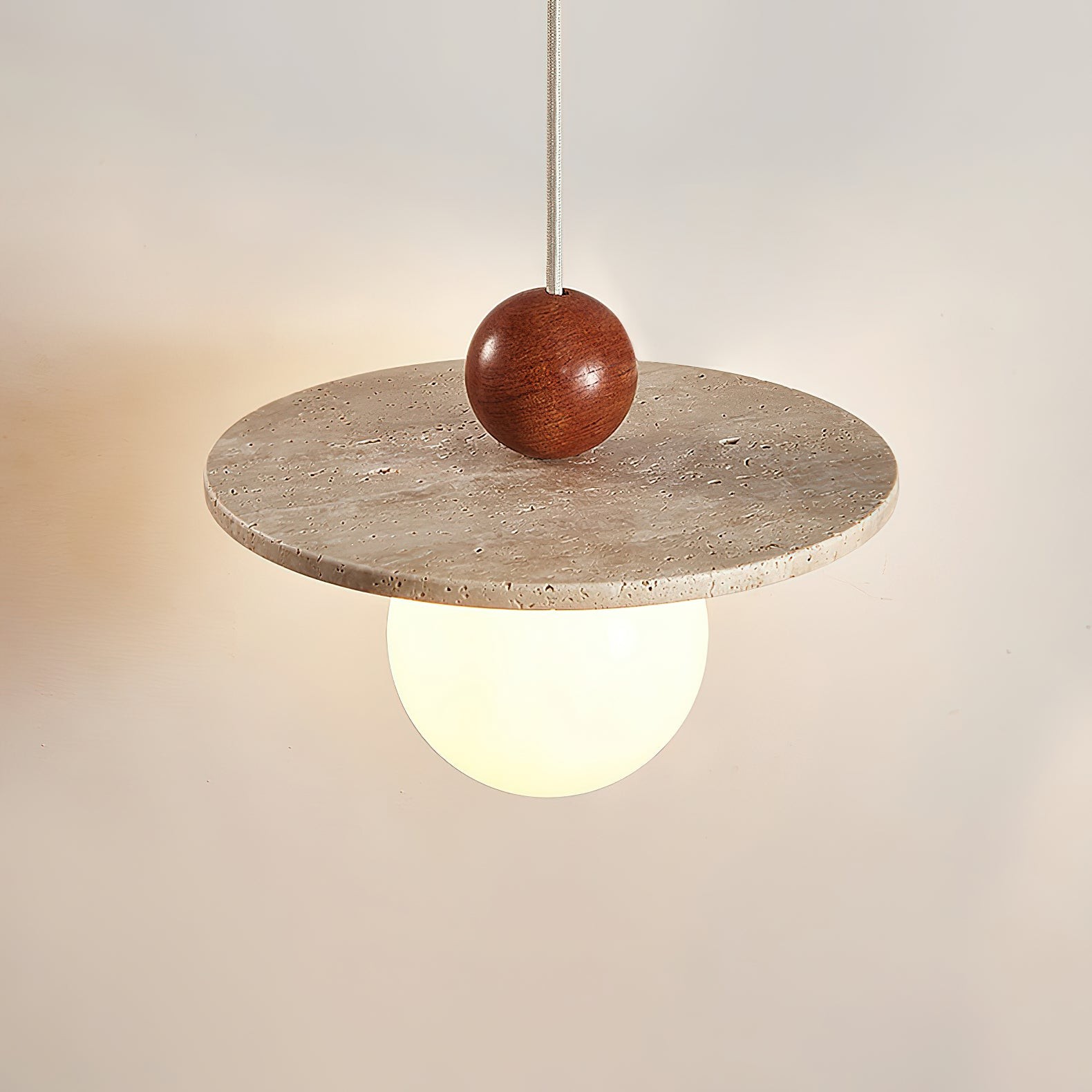 Retro Decor Cave Stone Disc Hanglamp HL956
