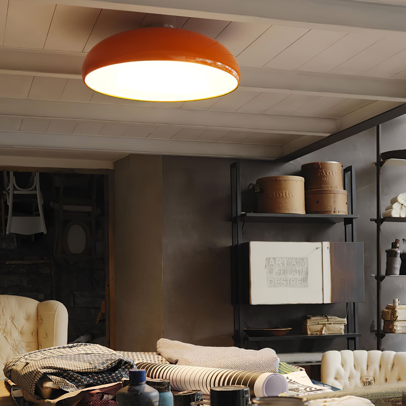 Ruimte Oranje Plafondlamp HL640
