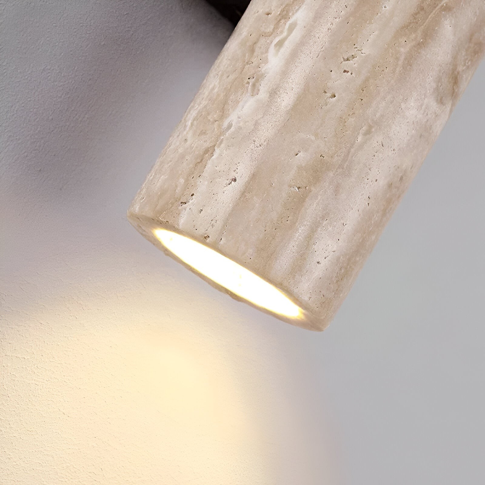 Japandi Tube Travertine Minimalistische Wandlamp HL1286
