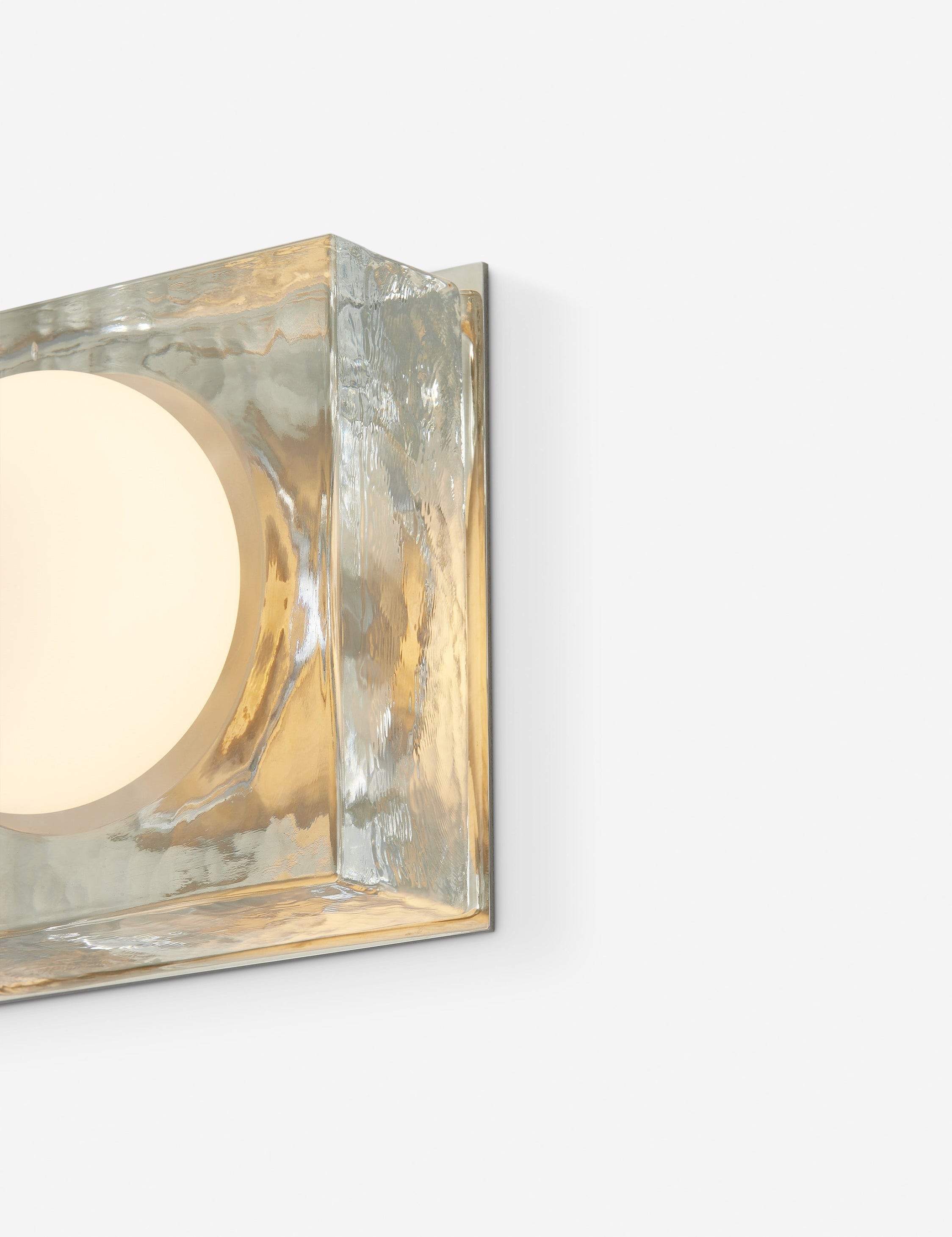Vellaro wandlamp van glas en metaal - tijdloze stijl voor keuken- en kantoorverlichting HL1880