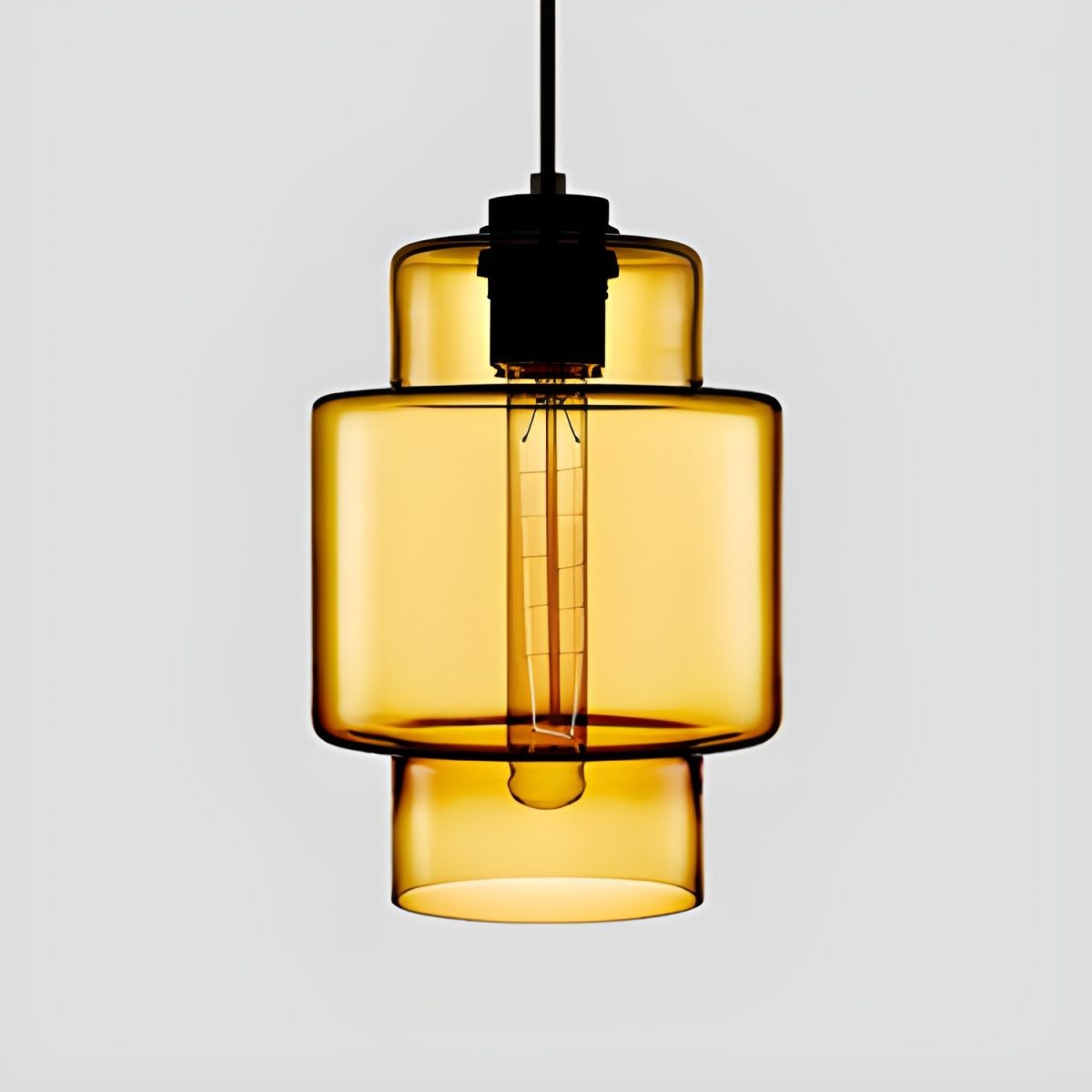 Hanglamp in de Crystalline-serie - Geblazen Glas Veelkleurige Glazen Hanglamp HL1056
