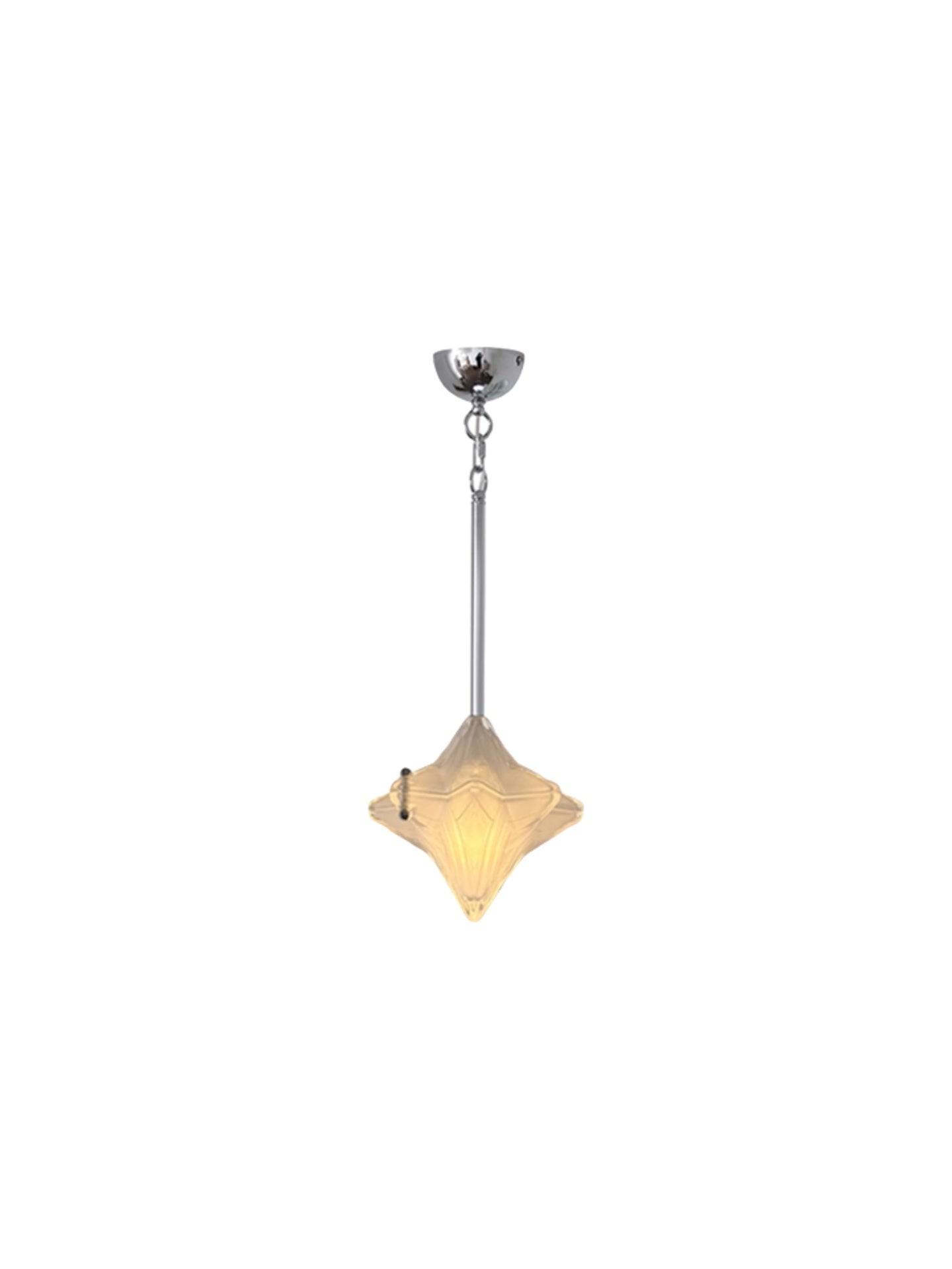 Art Deco Astris Elara Star hanglamp - hanglamp van matglas met geometrische stijl HL1792
